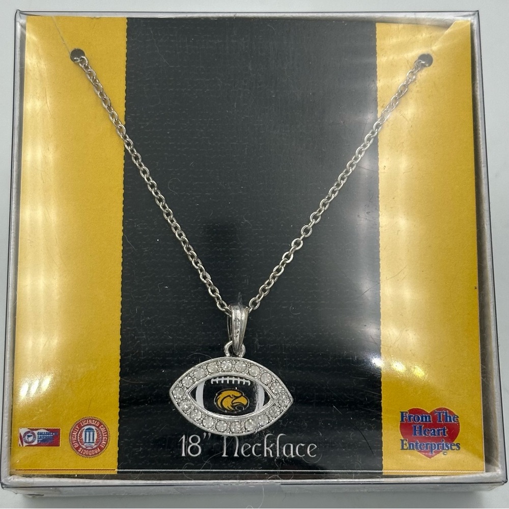 University of Southern Mississippi Miss Golden Eagles Football Necklace